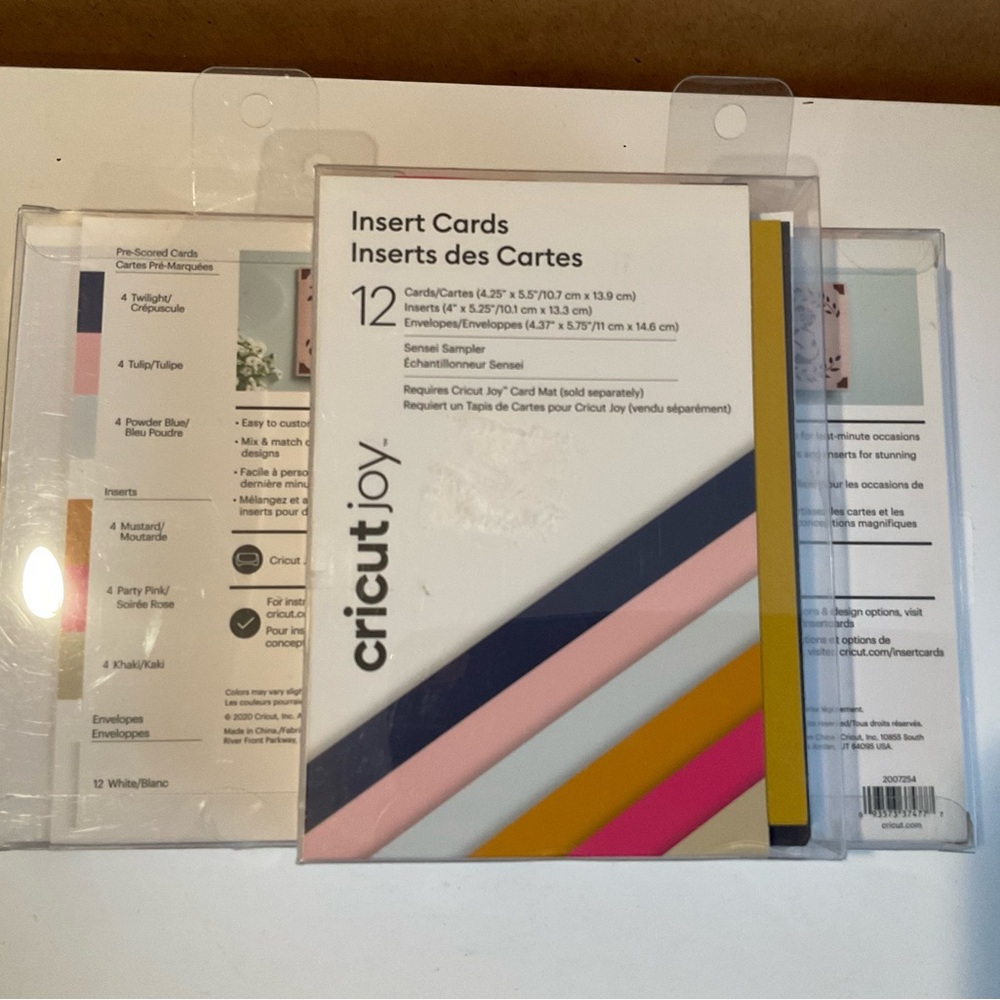 Cricut Joy Insert Cards Envelopes, 3 packs - New & Sealed